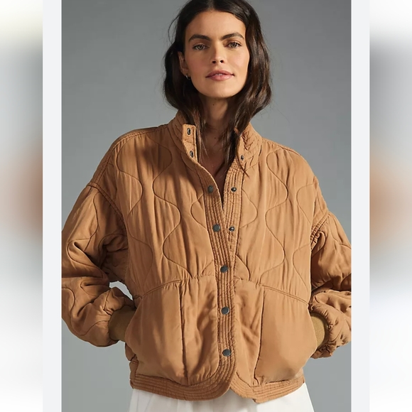 Blank NYC Chai Tea Quilted Jacket, Size XS - Picture 2 of 14